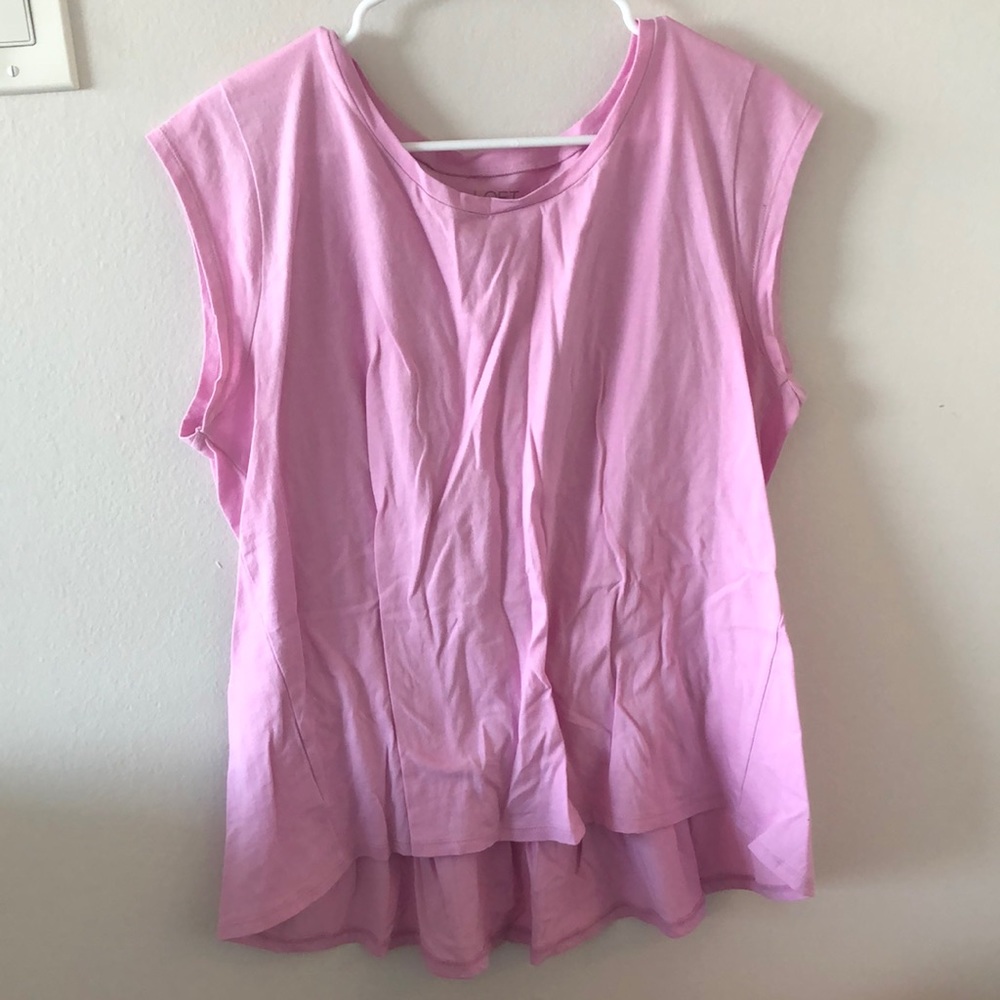 Baby pink short sleeve top